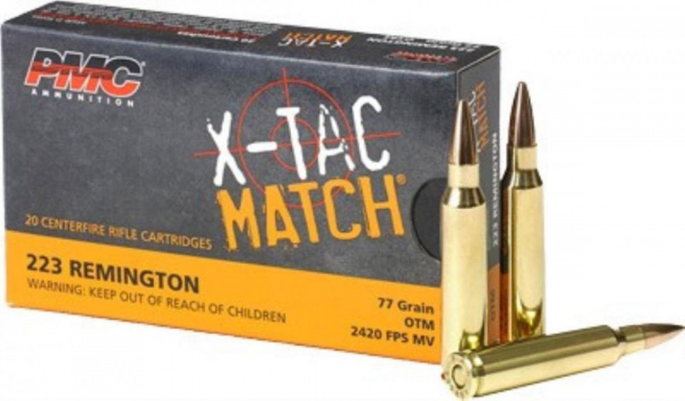 Náboje PMC .223 Rem OTM 77grs. X-TAC Match č.1