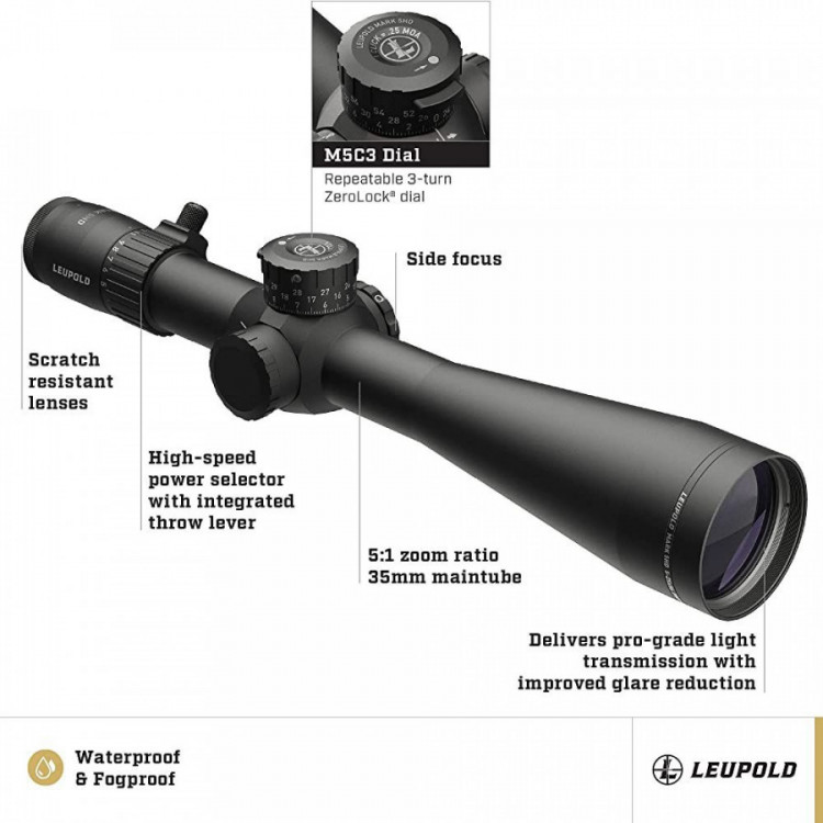 Puškohled Leupold MARK 5HD 5-25X56 M5C3 FFP PR2-MIL č.4