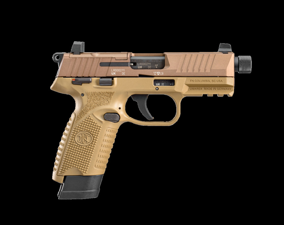 Pistole samonabíjecí FN 502 Tactical .22 LR - FDE