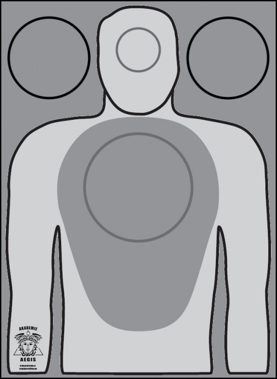 Výcvikový terč T1 - černý (Akademie Aegis) č.1