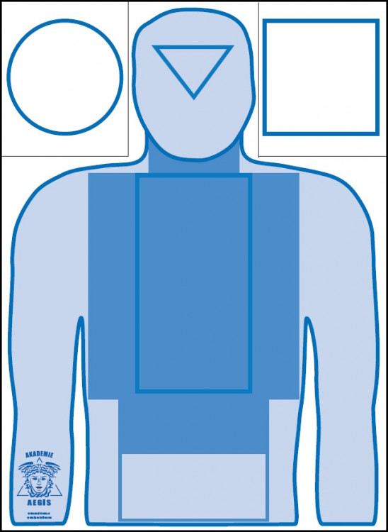 Výcvikový terč T2 - modrý (Akademie Aegis) č.1