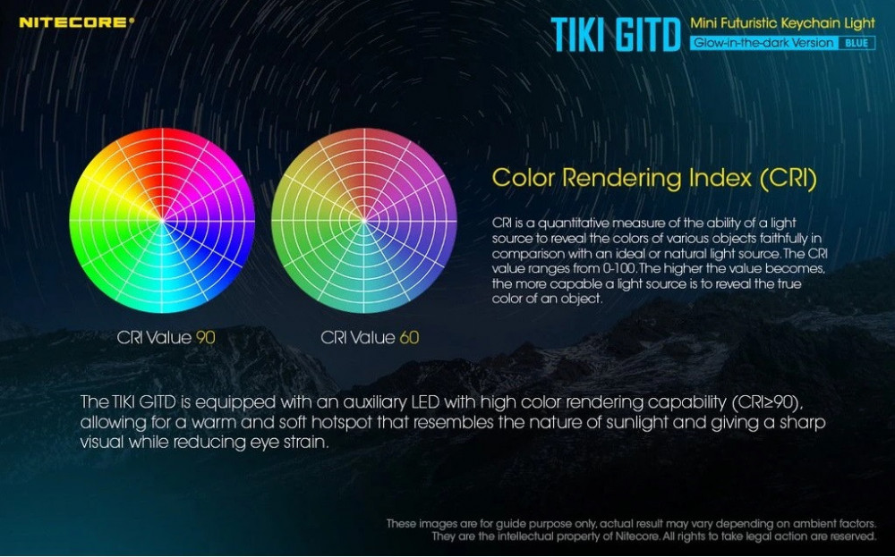 Miniaturní svítilna NITECORE TIKI GITD Blue -  300lm č.12