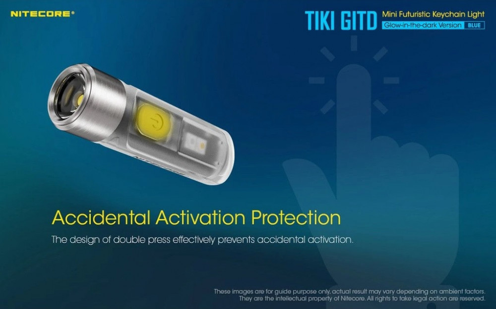 Miniaturní svítilna NITECORE TIKI GITD Blue -  300lm č.16