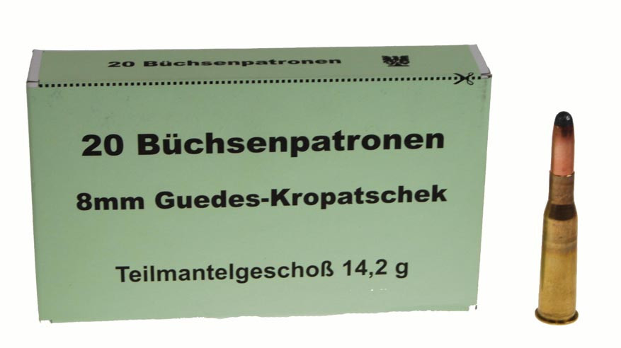 Náboje 8x60R Kropatschek 14,2gr